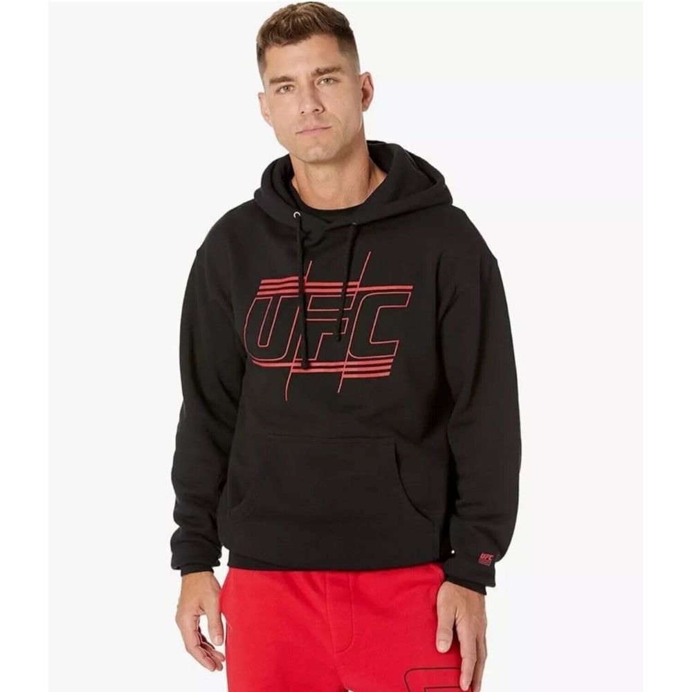 UFC‎ Line Work Hoodie (Size: Small, Color: Black)